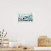 Poster luchtvaartkunst "P-40 Warhawk" (Keuken)