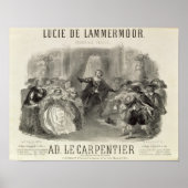 Poster Lucia de Lammermoor' l'opéra (Devant)