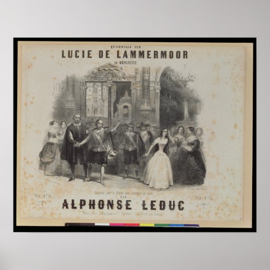 Poster Lucia de Lammermoor' par Gaetano Donizetti (Devant)