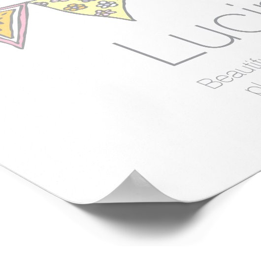 Poster Lucinda filles nom et signification de l'affiche d (Coin)