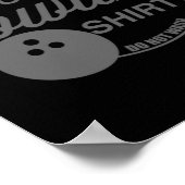 Poster Lucky Bowling Ne Lave Pas Citation Amusante Pour B (Coin)