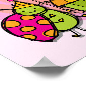 Poster Lucky Bug Cupcake 1er Anniversaire Tshirts et cade (Coin)