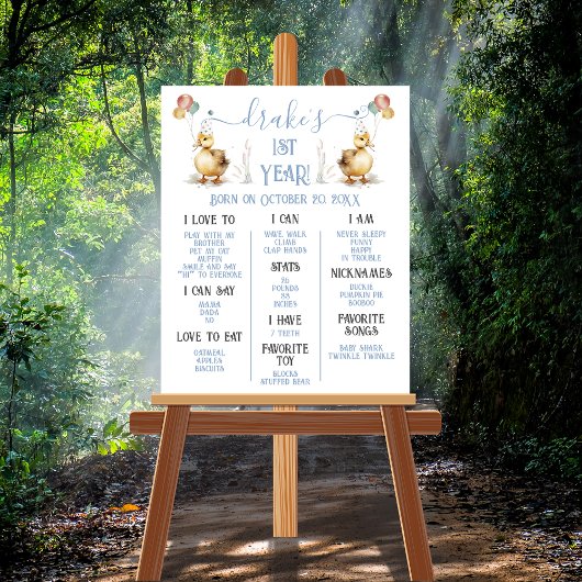 Poster Lucky Canard 1er anniversaire Jalon