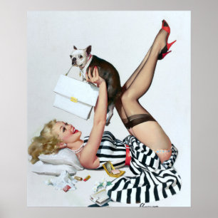 Poster Lucky Dog Pin Up