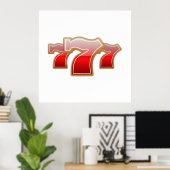 Poster Lucky Sevens - Slot Machine Jackpot (Bureau à domicile)