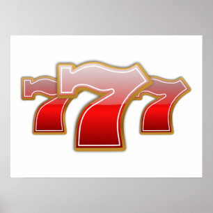 Poster Lucky Sevens - Slot Machine Jackpot