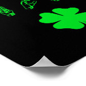 Poster LUCKY Sign Language Jour de la Saint Patrick de se (Coin)