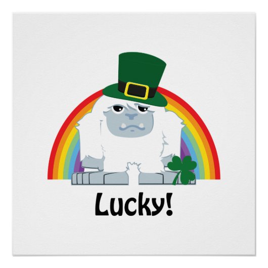 Poster Lucky Yeti Leprechaun (Devant)