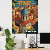 Poster Lucques, Italie (Bureau à domicile)