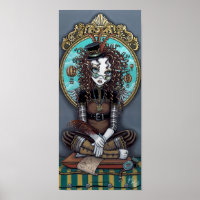 Poster "Lucy" Steam Punk Fairy Art