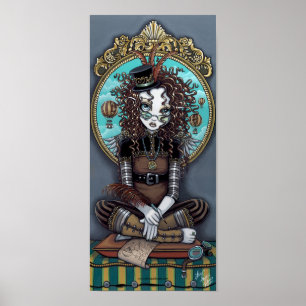 Poster "Lucy" Steam Punk Fairy Art