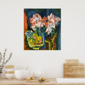 Poster Ludwig Kirchner Rose Roses Expressionniste Classiq (Cuisine)