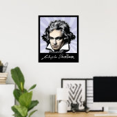 Poster Ludwig van Beethoven (Bureau à domicile)