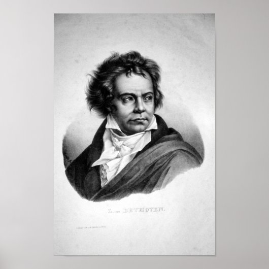 Poster Ludwig van Beethoven (Devant)