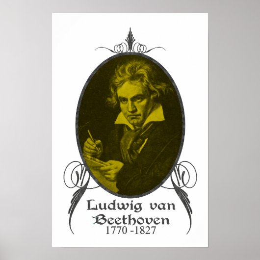 Poster Ludwig van Beethoven (Devant)