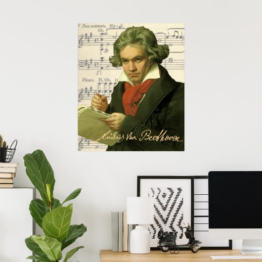 Poster Ludwig Van Beethoven (Bureau à domicile)