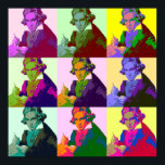 Poster Ludwig Van Beethoven Pop Art<br><div class="desc">Beethoven (1770-1827) fut compositeur et pianiste classique et romantique</div>