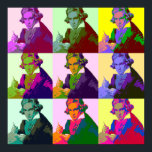 Poster Ludwig Van Beethoven Pop Art<br><div class="desc">Beethoven (1770-1827) fut compositeur et pianiste classique et romantique</div>