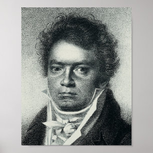 Poster Ludwig Van Beethoven Portrait