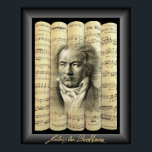 Poster Ludwig van Beethoven~Rolled Classic Sheet Music~<br><div class="desc">~ Fur Elise ~ Ode to Joy ~ Symphonie No. 5 ~ Sonate Moonlight ~ Symphonie No. 9 ~Beethoven demeure l'un des compositeurs les plus admirés dans l'histoire de la musique occidentale; ses oeuvres figurent parmi les plus jouées du répertoire de musique classique. Le cadeau parfait pour votre professeur de...</div>