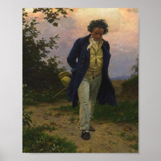 Poster Ludwig Van Beethoven Walking (Devant)