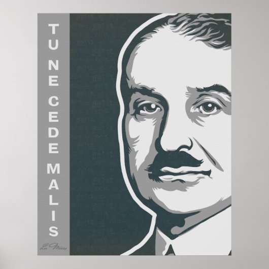 Poster Ludwig von Mises (Devant)