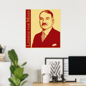 Poster Ludwig von Mises (Bureau à domicile)