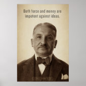 Poster Ludwig von Mises Idées Imprimer (Devant)
