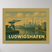 Poster Ludwigshafen Germany City Art (Devant)