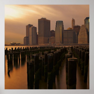 Poster Lueur de coucher du soleil pendant les cieux