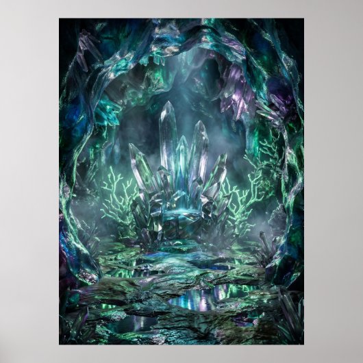 Poster Lueur de la caverne du trône de cristal (Devant)