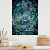 Poster Lueur de la caverne du trône de cristal (Cuisine)