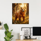 Poster Lueur de Prairie de Nounours (Bureau à domicile)