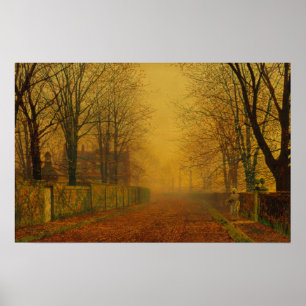 Poster Lueur de soirée de John Atkinson Grimshaw CC0871
