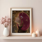 Poster Lueur dorée paisible
