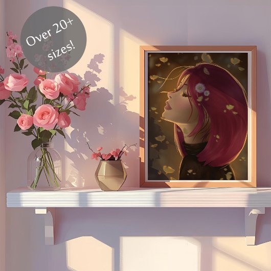 Poster Lueur dorée paisible