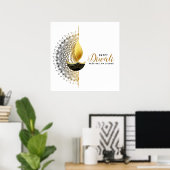 Poster Lueur dorée : une bénédiction de Diwali (Bureau à domicile)