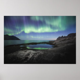 Poster Lueurs boréales Norvège