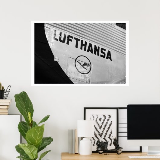 Poster Lufthansa (Bureau à domicile)