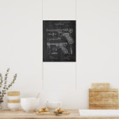 Poster Luger Pistol Parabellum Brevet (Cuisine)