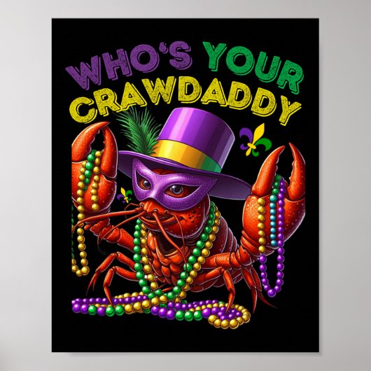 Poster Lui Déchirer Votre Crawdaddy Crawfish Jester perle (Devant)