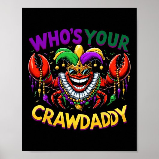 Poster Lui Déchirer Votre Crawdaddy Crawfish Jester perle (Devant)