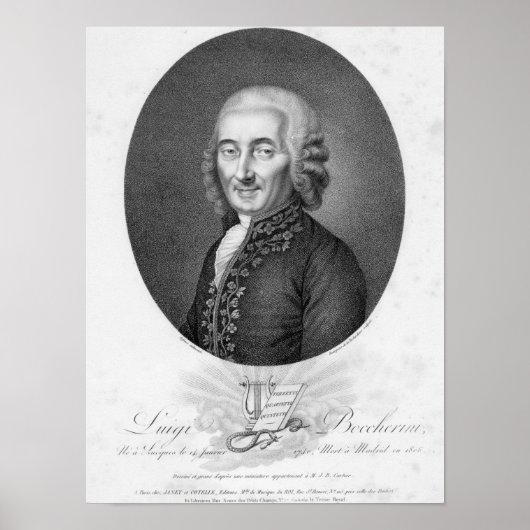 Poster Luigi Boccherini (Devant)
