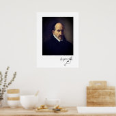 Poster Luis de Góngora (portrait/signature) (Cuisine)