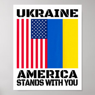 Poster L'Ukraine L'Amérique est à vos côtés Soutien amér