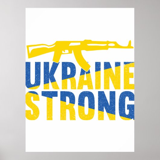 Poster L'Ukraine : un soutien fort pour l'Ukraine (Devant)