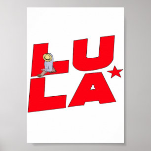Poster Lula Typographie Art - Président Brésilien
