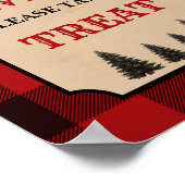 Poster Lumberjack Anniversaire Sont Doux Treat Sign (Coin)