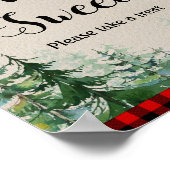 Poster Lumberjack Aquarelle L'amour est un signe doux (Coin)