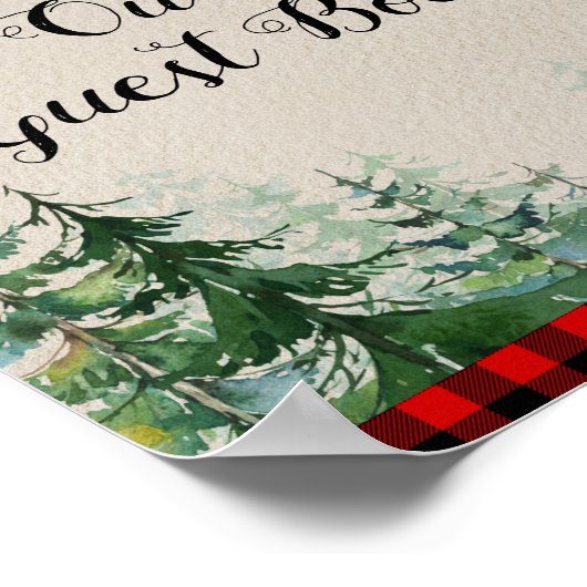 Poster Lumberjack Forest S'il vous plaît signer notre inv (Coin)